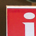 Informations-Schild mit Edelstahlhalterung (ALUFOR)